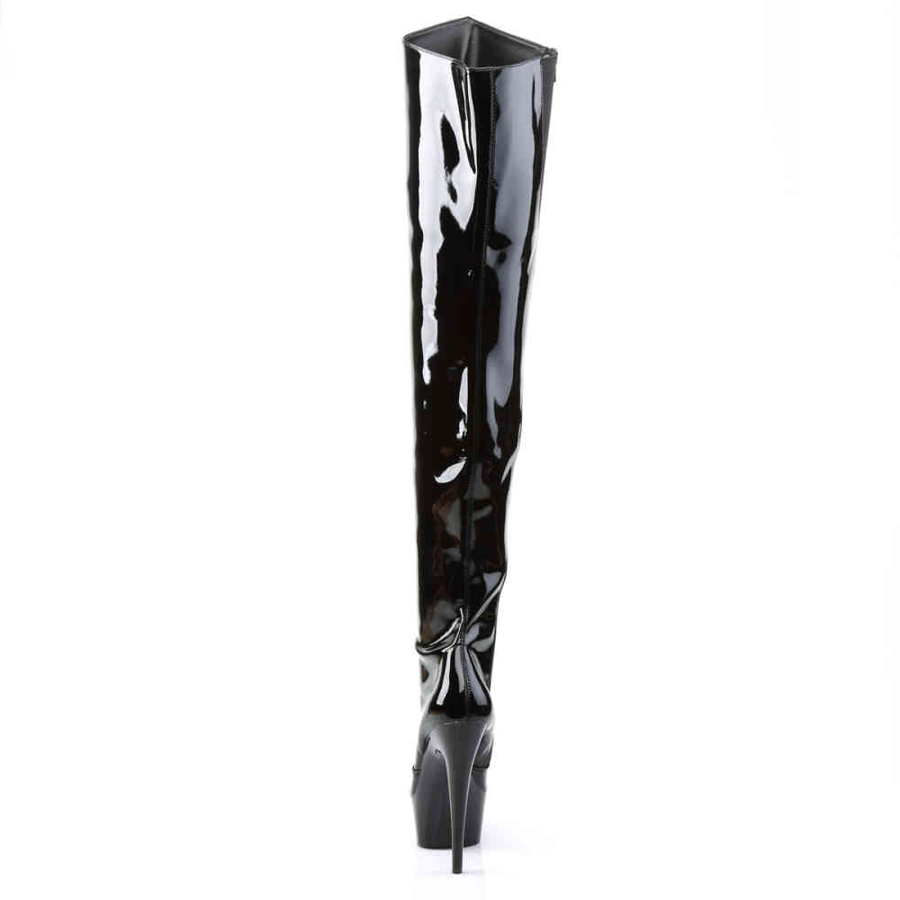 Pleaser - DELIGHT3010 Bottes cuissardes à plateforme - Noir Product image